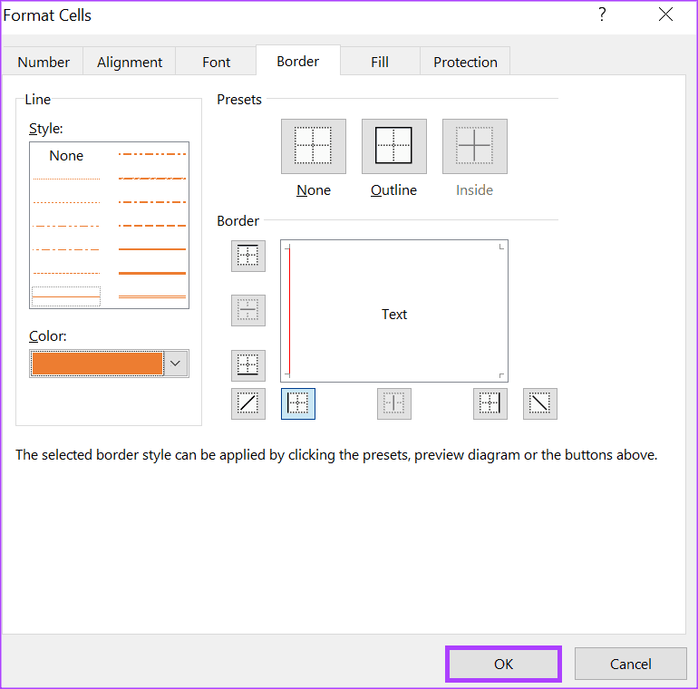 how-to-change-border-color-in-microsoft-excel-14 كيفية تغيير لون الحدود في Microsoft Excel