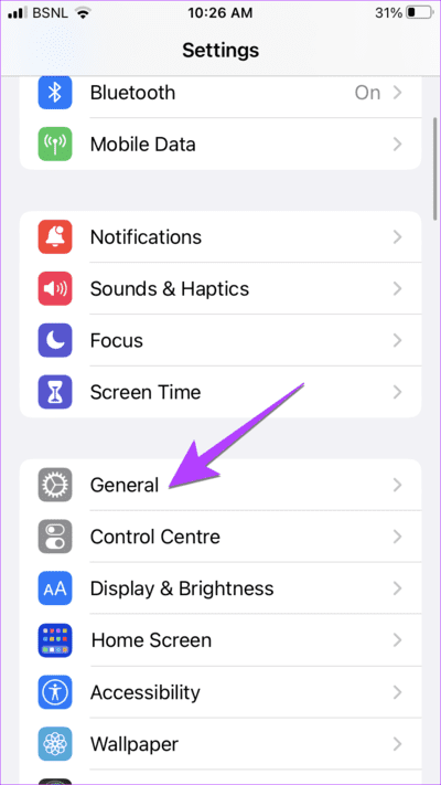 iPhone-General-Settings-1-1 11 طرق لإصلاح عدم عمل التمرير لأعلى على iPhone