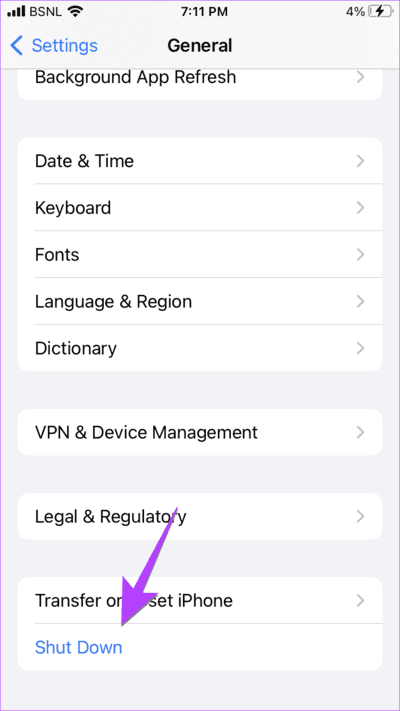 iPhone-General-Shut-Down-1 11 طرق لإصلاح عدم عمل التمرير لأعلى على iPhone