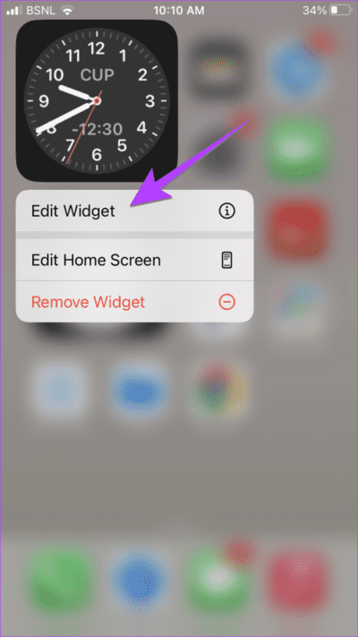 iPhone-Home-Screen-Clock-Widget-Edit-576x1024-1 6 طرق لإصلاح ظهور الوقت بشكل خاطئ على ويدجت ساعة iPhone