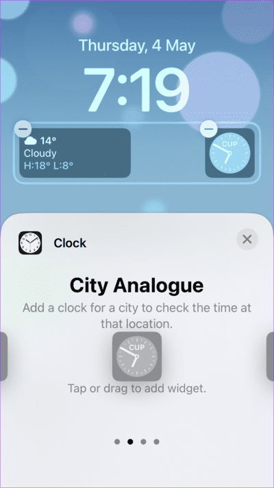 iPhone-Lock-Screen-Add-Widget-CLock 6 طرق لإصلاح ظهور الوقت بشكل خاطئ على ويدجت ساعة iPhone