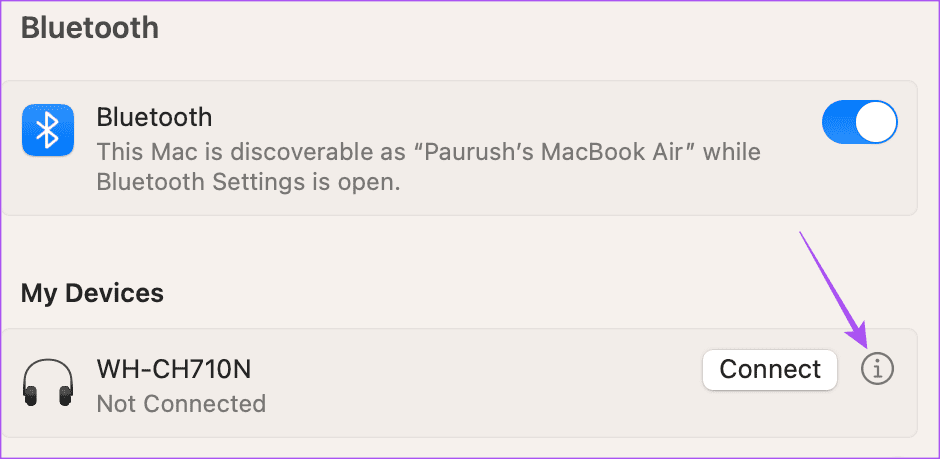 info-bluetooth-device-settings-mac كيفية إقران وإدارة أجهزة Bluetooth على iPhone و iPad و Mac