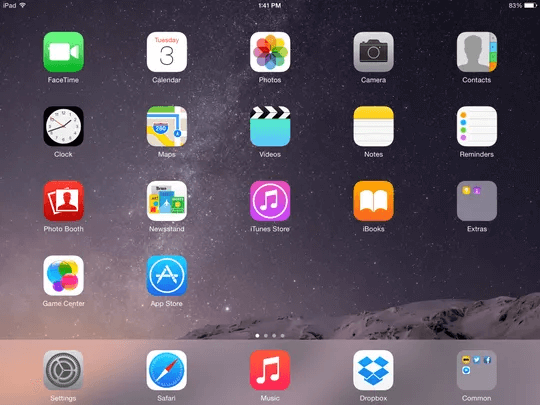 ipad-home-screen-56a533445f9b58b7d0db72a3 كيفية تنظيم التطبيقات على iPad