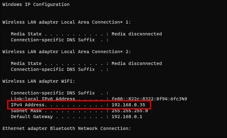 ipv4-address 8 إعدادات يجب على اللاعبين تعديلها في Windows 11