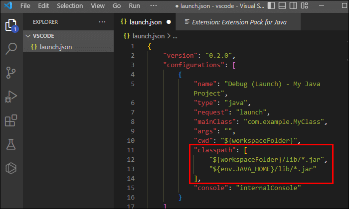 كيفية فتح برنامج Launch.Json في VS Code - %categories