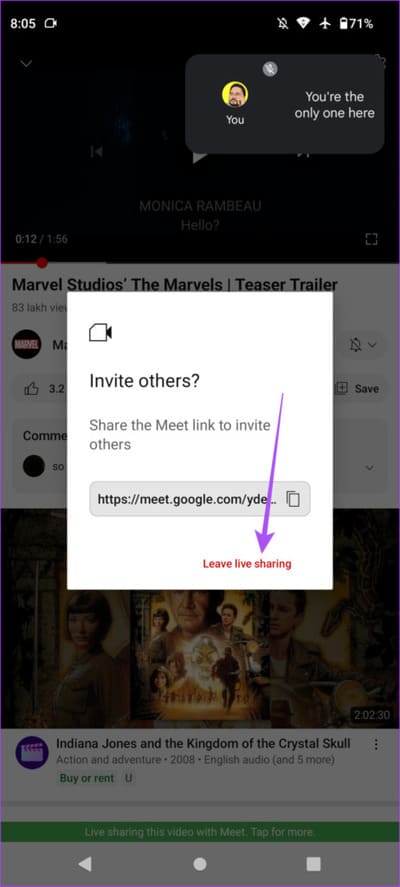 كيفية استخدام ميزة المشاركة المباشرة من Google Meet في YouTube على Android - %categories