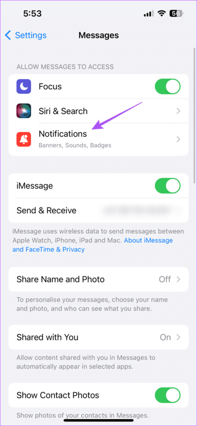 أفضل 6 إصلاحات لإشعارات الشارة غير الصحيحة في تطبيق Messages على iPhone - %categories