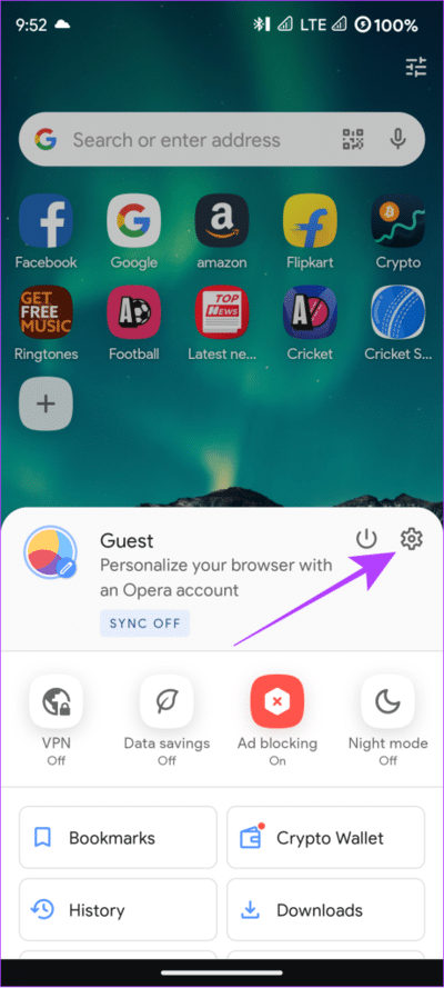 open-Settings-1-461x1024-1 كيفية السماح بالنوافذ المنبثقة وعمليات إعادة التوجيه أو حظرها على Opera