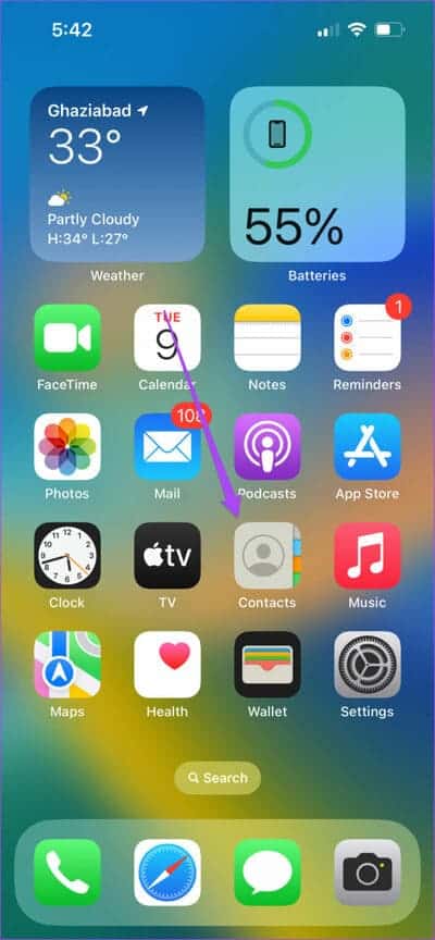 open-contacts-on-iphone-711x1536-1 أفضل 9 إصلاحات لعدم ظهور أسماء جهات الاتصال في iMessage على iPhone
