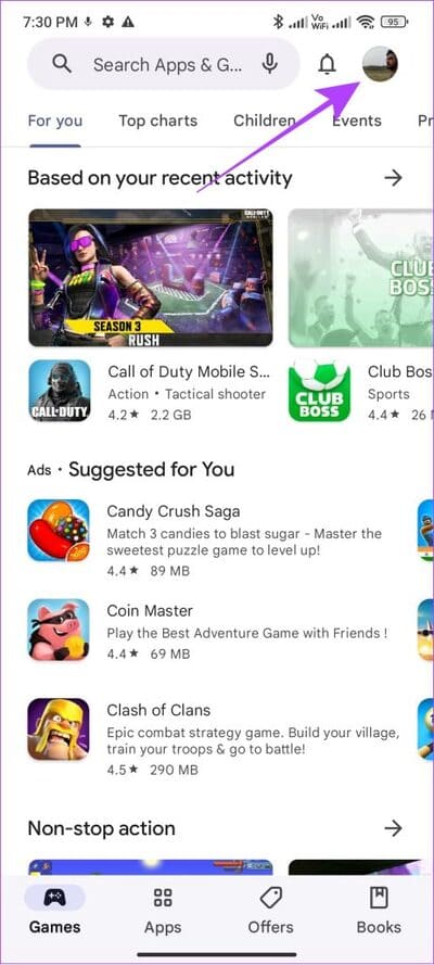open-play-Store-and-tap-ypur-profile-461x1024-1 12 طريقة لإصلاح مشكلة "حدث خطأ ما" في Play Store