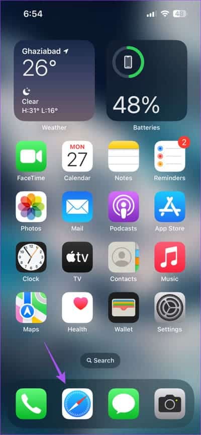 open-safari-on-iphone-3-711x1536-1 كيفية إنشاء كلمات مرور قوية على iPhone و iPad و Mac