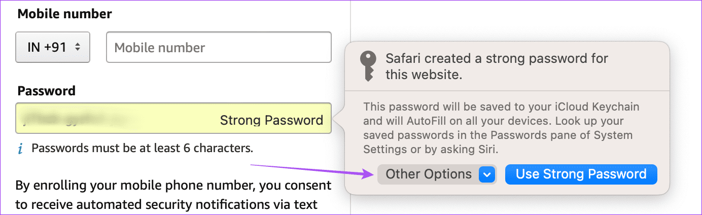 other-options-password-generator-safari-mac كيفية إنشاء كلمات مرور قوية على iPhone و iPad و Mac