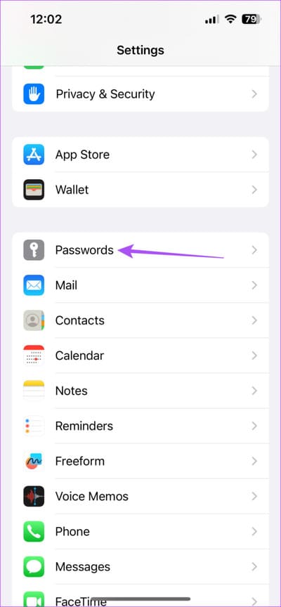 passwords-settings-iphone-711x1536-1 كيفية إنشاء كلمات مرور قوية على iPhone و iPad و Mac