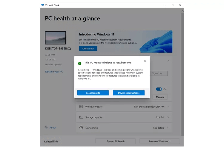 pc-health-check-windows-11-7eb03be46ca64d8d82907c7626fbb83f نظام التشغيل Windows 11: الأخبار وتاريخ الإصدار والميزات والمزيد