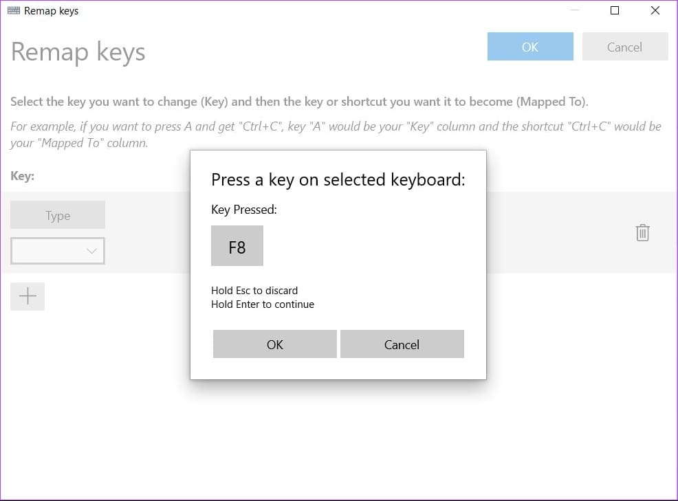 press-key-to-reassign طريقتان لإعادة تعيين مفاتيح لوحة المفاتيح في Windows 11
