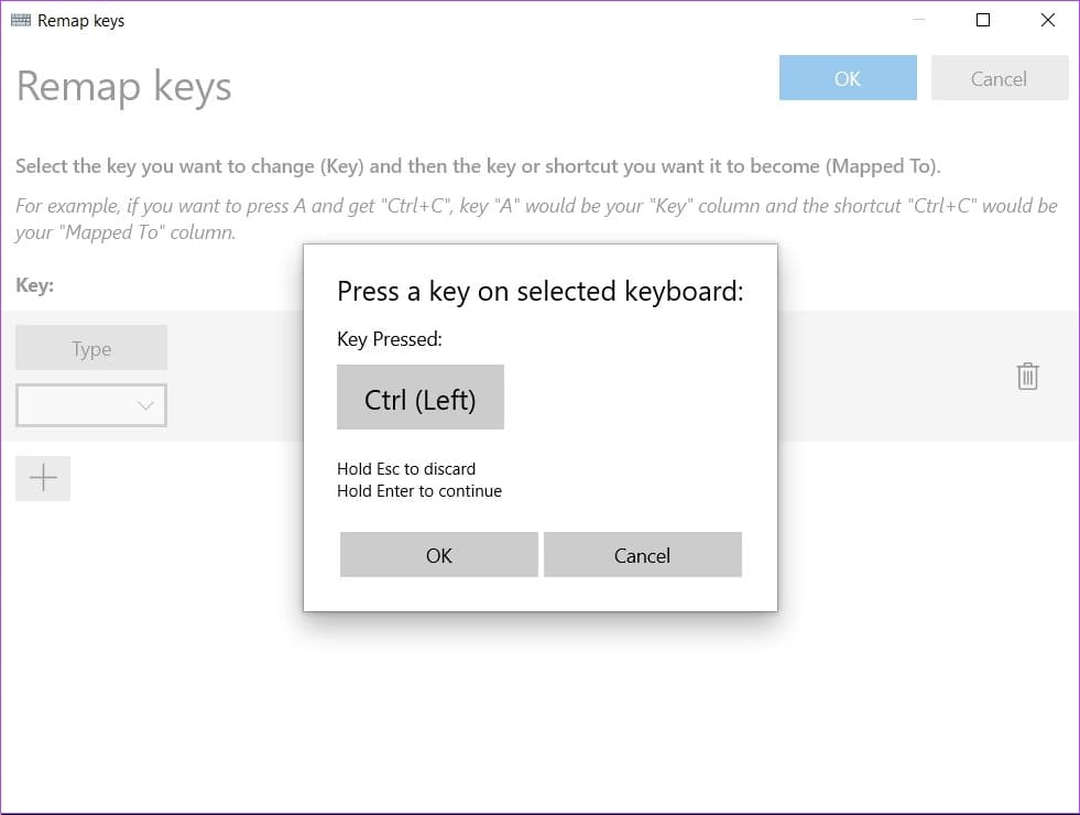 press-key-to-remap طريقتان لإعادة تعيين مفاتيح لوحة المفاتيح في Windows 11