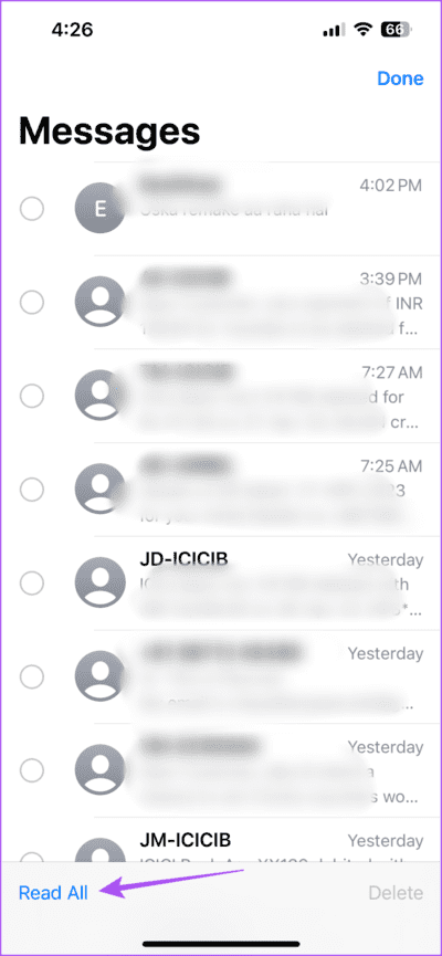 read-all-messages-app-iphone-710x1536-1 أفضل 6 إصلاحات لإشعارات الشارة غير الصحيحة في تطبيق Messages على iPhone