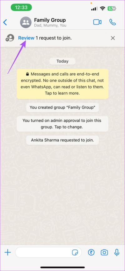 review-participant-whatsapp-group-mobile-474x1024-1 كيفية الموافقة على مشاركين جدد في مجموعة WhatsApp على الهاتف المحمول وسطح المكتب والويب