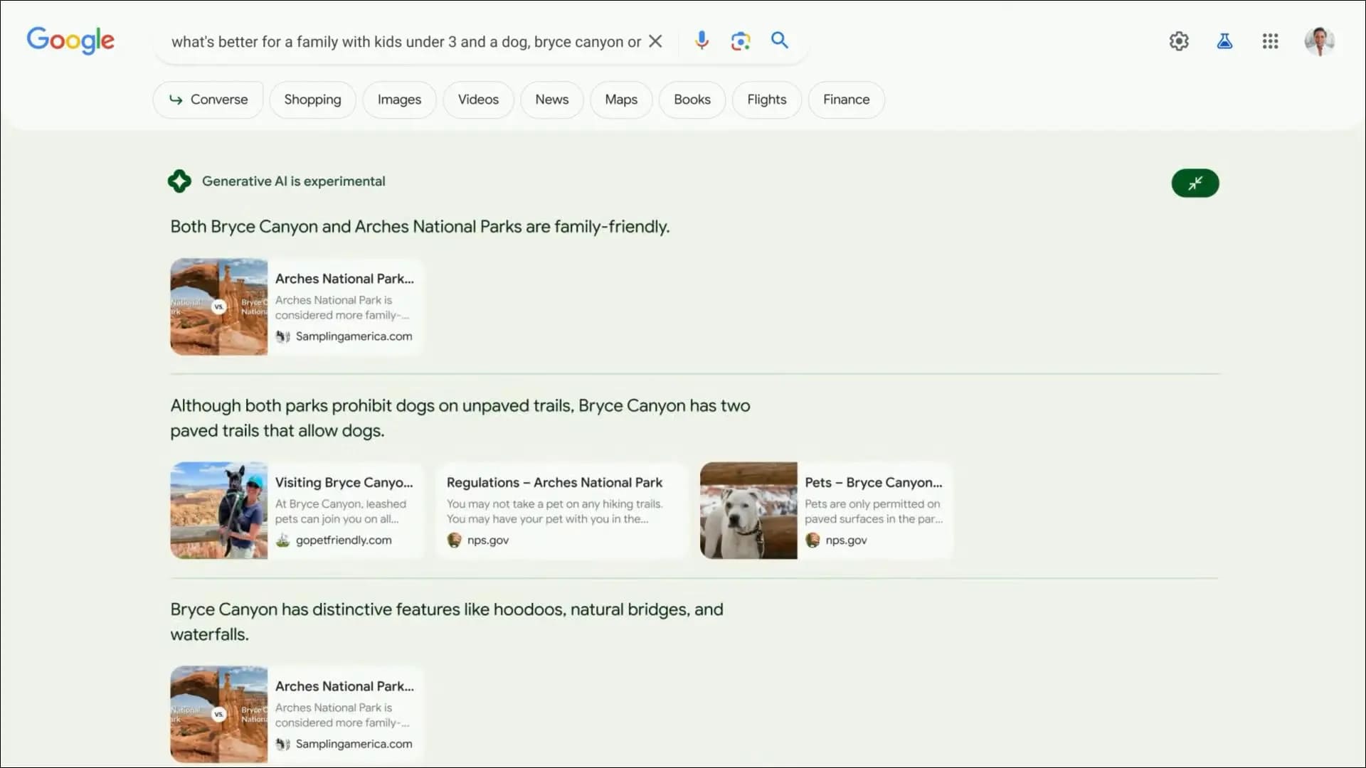 screenshot-05-10-2023-134239 هذا هو بحث Google الجديد المدعوم بالذكاء الاصطناعي
