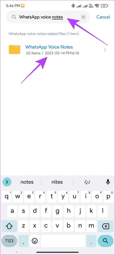 search-and-open-whatsapp-voice-notes كيفية حفظ الرسائل الصوتية WhatsApp على iPhone و Android والويب