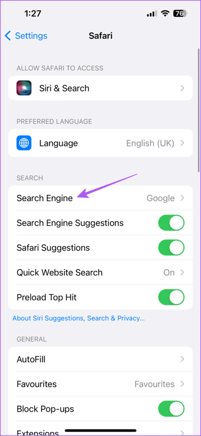 search-engine-safari-settings-iphone-473x1024-1 كيفية تغيير محرك البحث الافتراضي في Safari على iPhone و iPad و Mac