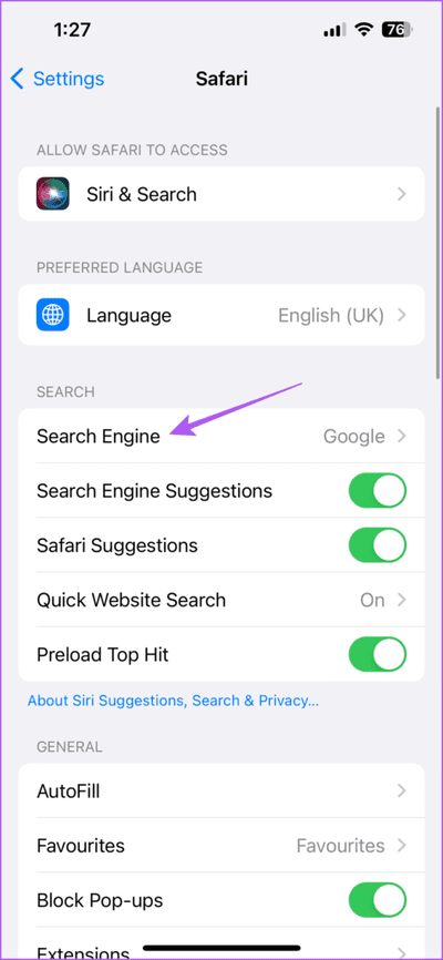 كيفية تغيير محرك البحث الافتراضي في Safari على iPhone و iPad و Mac - %categories