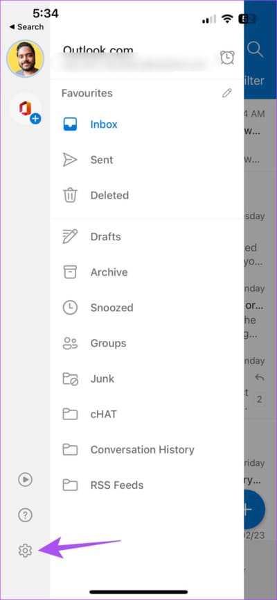 settings-outlook-iphone-474x1024-1 كيفية تغيير كلمة مرور Outlook على الهاتف المحمول وسطح المكتب والويب