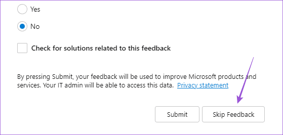 skip-feedback-outlook-windows كيفية تغيير كلمة مرور Outlook على الهاتف المحمول وسطح المكتب والويب