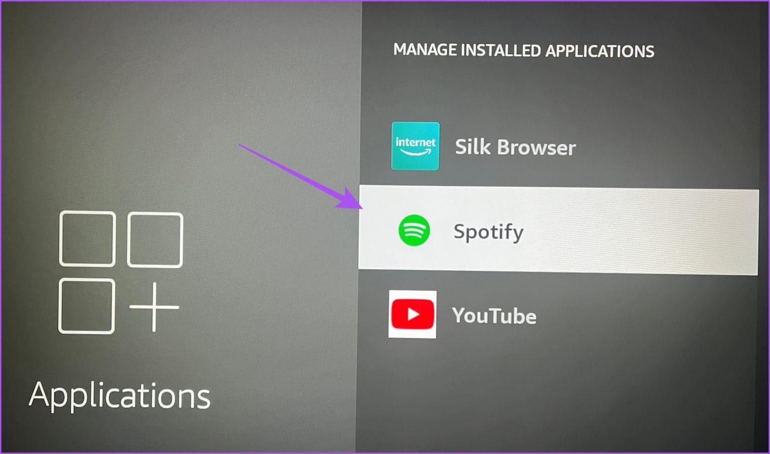 spotify-app-settings-fire-tv-stick-1536x906-1 أفضل 5 إصلاحات لعدم Spotify على Amazon Fire TV Stick