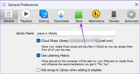 store-preferences-windows-11 أفضل طريقتين لنقل البودكاست من iPhone إلى iTunes على جهاز كمبيوتر Windows