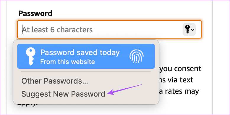 suggest-new-password-safari كيفية إنشاء كلمات مرور قوية على iPhone و iPad و Mac