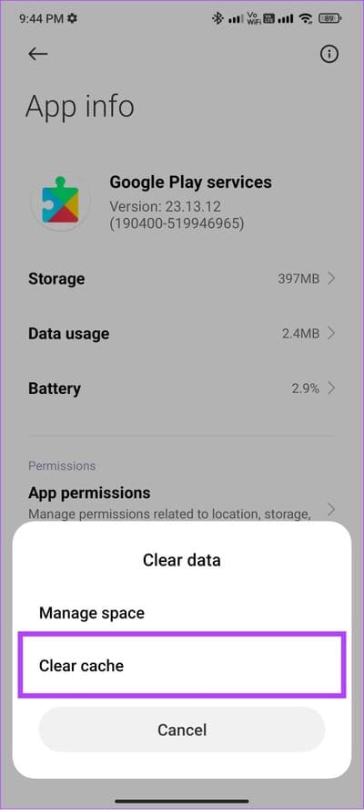 tap-clear-cache-692x1536-1 12 طريقة لإصلاح مشكلة "حدث خطأ ما" في Play Store