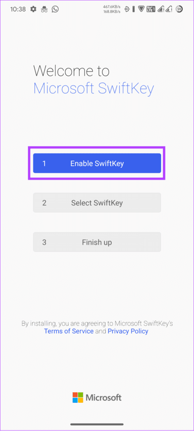 tap-enable-swiftkey كيفية الحصول على ChatGPT و Bing Chat على هواتف Android