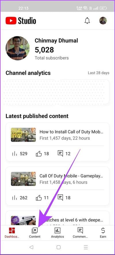 tap-on-content-463x1024-1 كيفية حذف مقاطع الفيديو على YouTube: دليل خطوة بخطوة