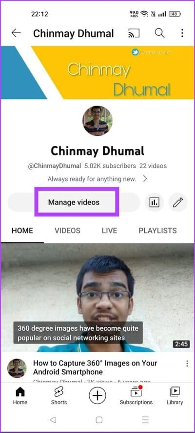 tap-on-manage-videos-463x1024-1 كيفية حذف مقاطع الفيديو على YouTube: دليل خطوة بخطوة