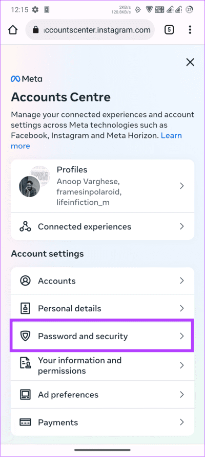 كيفية تغيير كلمة مرور Instagram على Android و iPhone وسطح المكتب - %categories