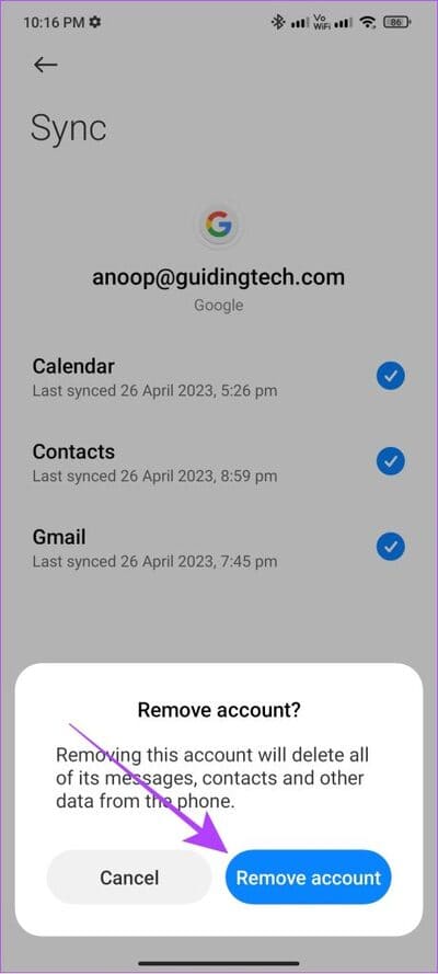 tap-remoce-account-to-confirm-461x1024-1 12 طريقة لإصلاح مشكلة "حدث خطأ ما" في Play Store