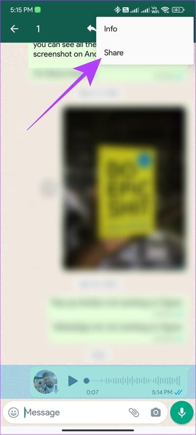 tap-share-1 كيفية حفظ الرسائل الصوتية WhatsApp على iPhone و Android والويب
