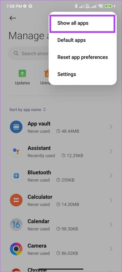tap-show-all-apps 12 طريقة لإصلاح مشكلة "حدث خطأ ما" في Play Store