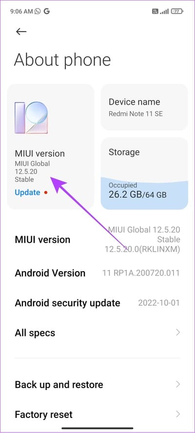 tap-the-current-software-version 4 طرق للحصول على رموز تعبيرية جديدة على Android