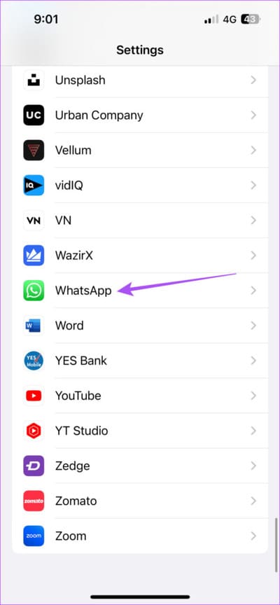 whatsapp-settings-iphone-2-474x1024-1 أفضل 7 إصلاحات لعدم ظهور حالة الكتابة في WhatsApp على iPhone و Android