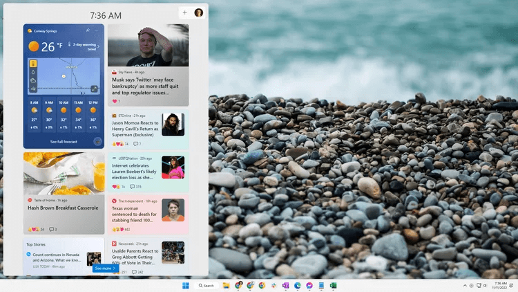windows-11-widgets-4e8651d0474d4f46b59641bdbd6445b9 نظام التشغيل Windows 11: الأخبار وتاريخ الإصدار والميزات والمزيد