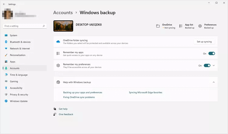 windows-backup-settings-windows-11-3d2df3d816de426c8946d8408ecca60f دليلك لإعدادات حساب المستخدم في Windows 11
