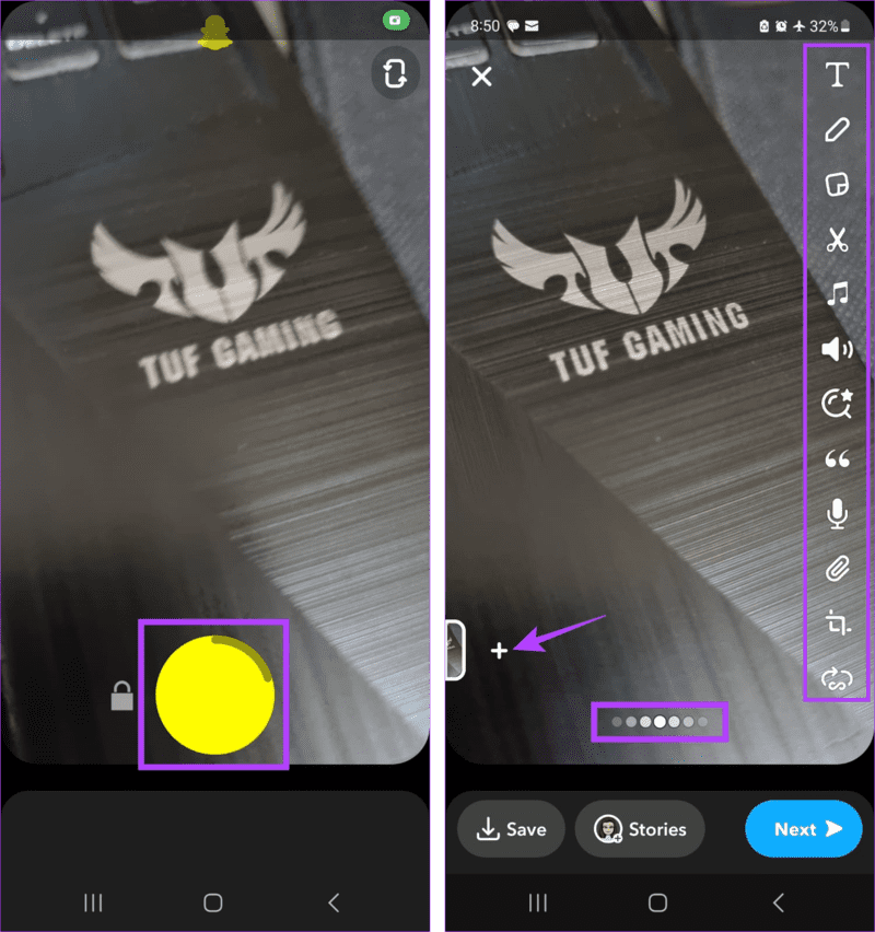 Add-Camera-Roll-Photos-to-Snapchat-Story-16 كيفية إضافة صور ألبوم الكاميرا إلى قصة Snapchat