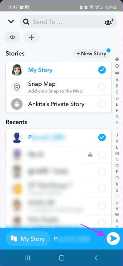 Add-Camera-Roll-Photos-to-Snapchat-Story-28 كيفية إضافة صور ألبوم الكاميرا إلى قصة Snapchat