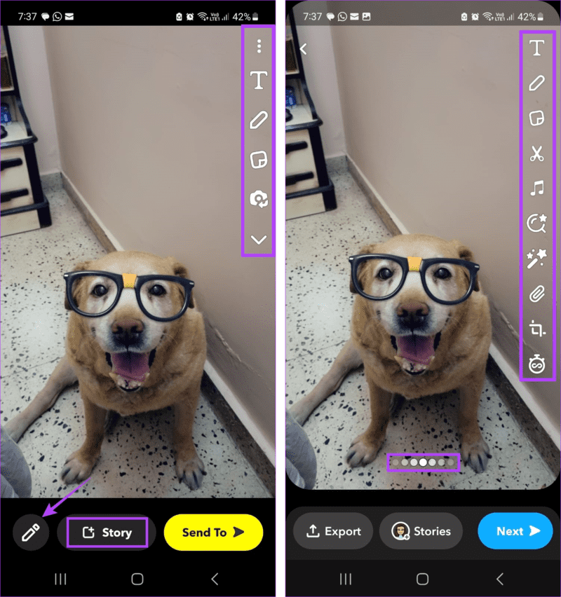 Add-Camera-Roll-Photos-to-Snapchat-Story-3 كيفية إضافة صور ألبوم الكاميرا إلى قصة Snapchat