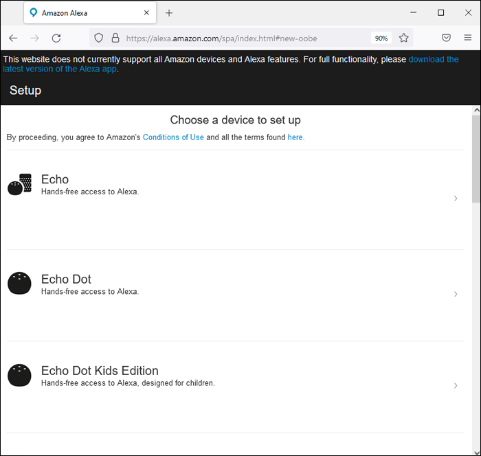Alexa-2-1 كيفية إصلاح عدم تحميل تطبيق Alexa للأجهزة