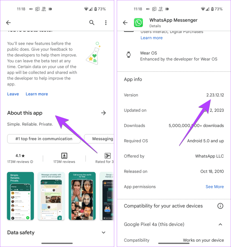 Android-Play-Store-App-version-1437x1536-1 كيفية التحقق من إصدار التطبيق على iPhone و Android