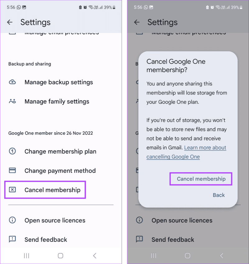 Cancel-Google-One-Subscription-3 ماذا يحدث عند إلغاء اشتراك Google One