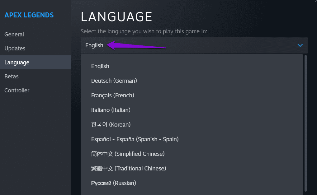 Change-Language-for-Steam-Game كيفية تغيير اللغة الافتراضية في Steam لسطح المكتب والجوال